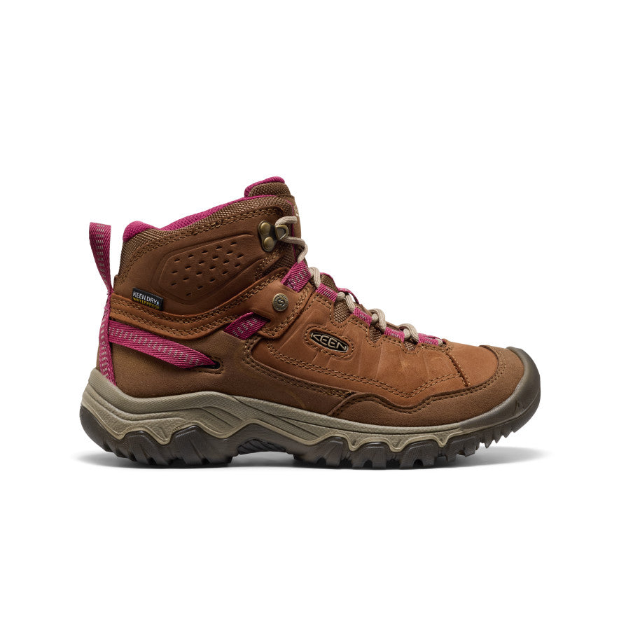 Keen Women's Targhee IV Waterproof Hiking Boot Bison/Beaujolais