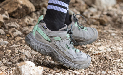 Keen Women's Targhee IV Waterproof Hiking Shoe Steel Grey/Lily Pad