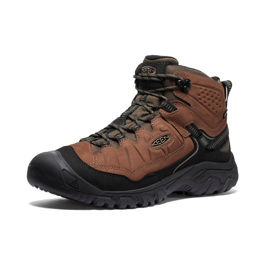 Keen Men's Targhee IV Wide Waterproof Hiking Boot Bison/Black