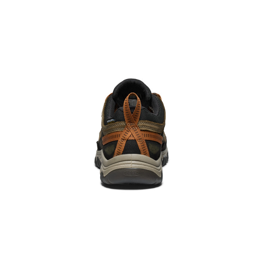 Keen Men's Targhee IV Wide Waterproof Hiking Shoe Sea Turtle/Roasted Pecan
