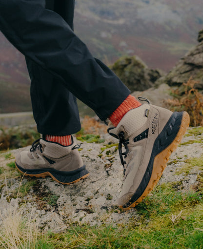 Keen Men's Hightrail Waterproof Hiking Boot Brindle/Oak Buff